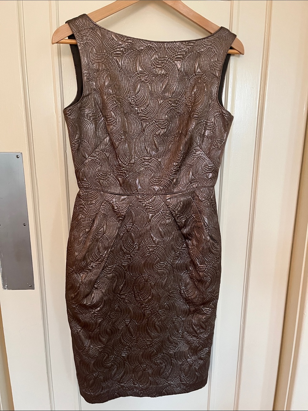 Banana Republic Sleeveless Textured Brown Cocktail Dress